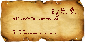Ökrös Veronika névjegykártya